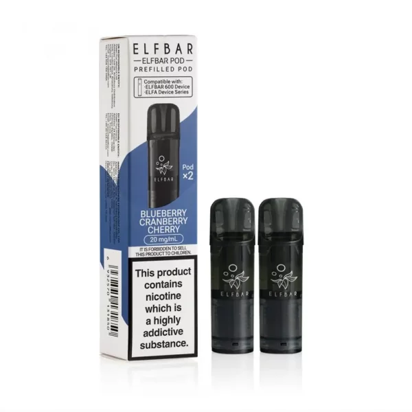 ELFBAR 600 - Prefilled Pods - Blueberry Cranberry Cherry (2x2ml)