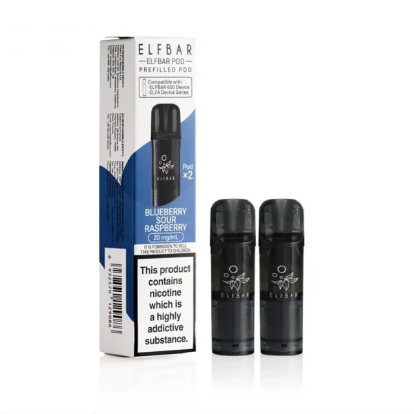 ELFBAR 600 - Prefilled Pods - Blueberry Sour Raspberry (2x2ml)