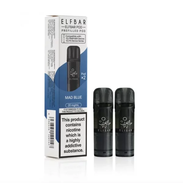 ELFBAR 600 - Prefilled Pods - Mad Blue (2x2ml)