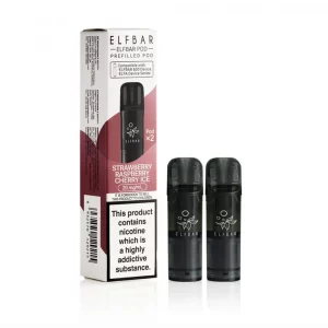 ELFBAR 600 - Prefilled Pods - Strawberry Raspberry Cherry Ice (2x2ml)