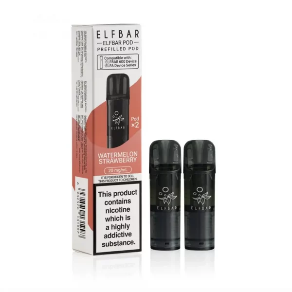 ELFBAR 600 - Prefilled Pods - Watermelon Strawberry (2x2ml)